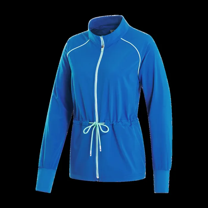 FootJoy Outer Layers Women FullZip Lightweight Woven Jacket Blue FootJoy Outer Layers Women FullZip Lightweight Woven Jacket Blue