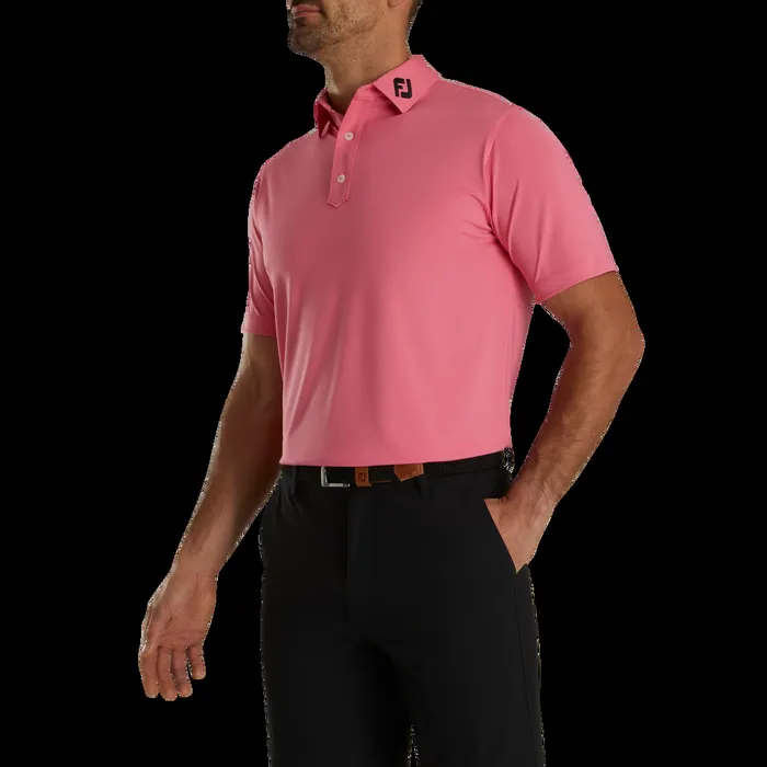 FootJoy Shirts Men Solid Lisle 8211 FJ Tour Collar Watermelon FootJoy Shirts Men Solid Lisle 8211 FJ Tour Collar Watermelon