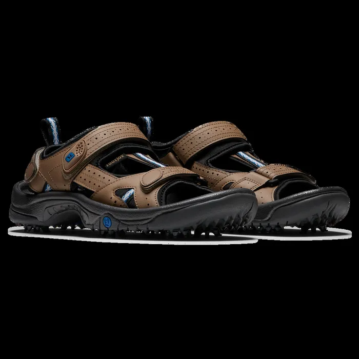 FootJoy Spiked Men Golf Sandals Dark Taupe FootJoy Spiked Men Golf Sandals Dark Taupe