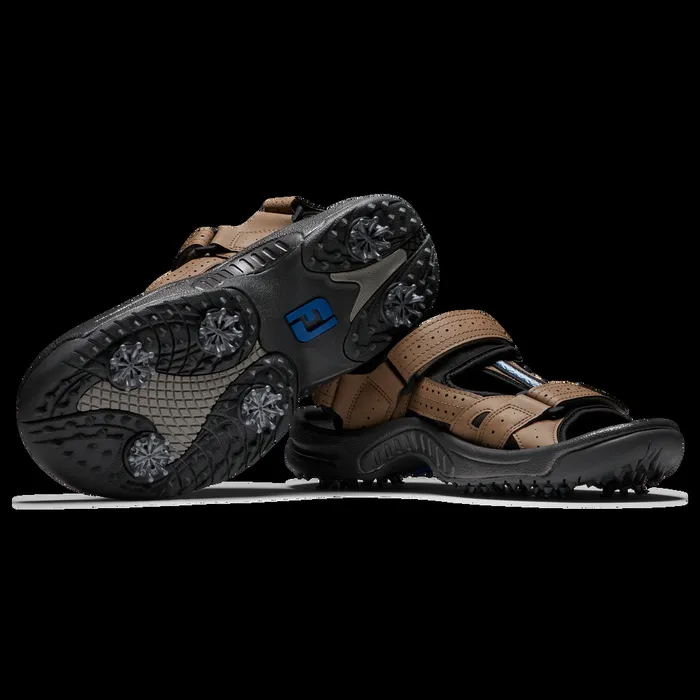 FootJoy Spiked Men Golf Sandals Dark Taupe FootJoy Spiked Men Golf Sandals Dark Taupe
