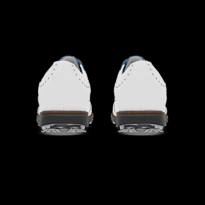 FootJoy Spiked Women MyJoys Premiere Series Shield Tip White Blue Lizard Print FootJoy Spiked Women MyJoys Premiere Series Shield Tip White Blue Lizard Print