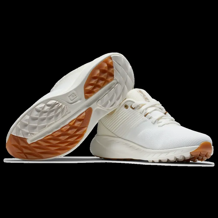 FootJoy Spikeless Women Flex White Beige FootJoy Spikeless Women Flex White Beige