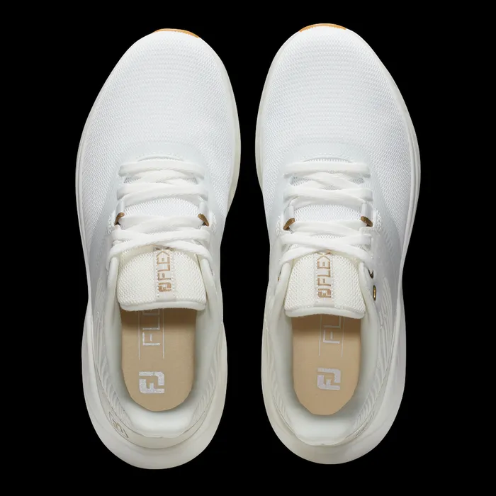 FootJoy Spikeless Women Flex White Beige FootJoy Spikeless Women Flex White Beige