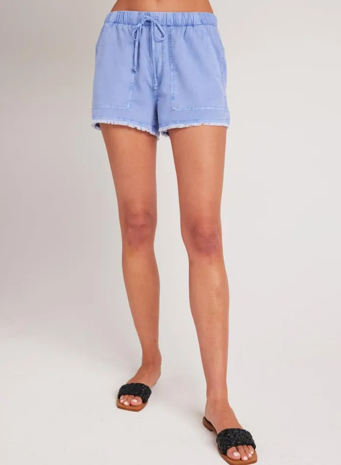 Frayed Hem Pocket Short 8211 Peri Blue Women Bella Dahl Shorts