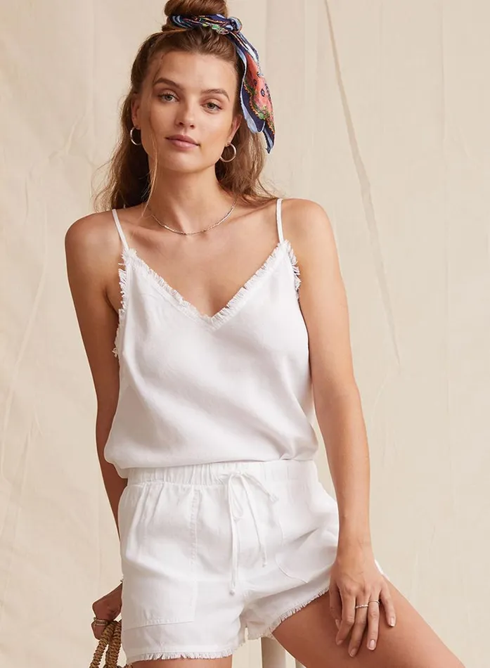 Frayed Hem Pocket Short 8211 White Women Bella Dahl Shorts