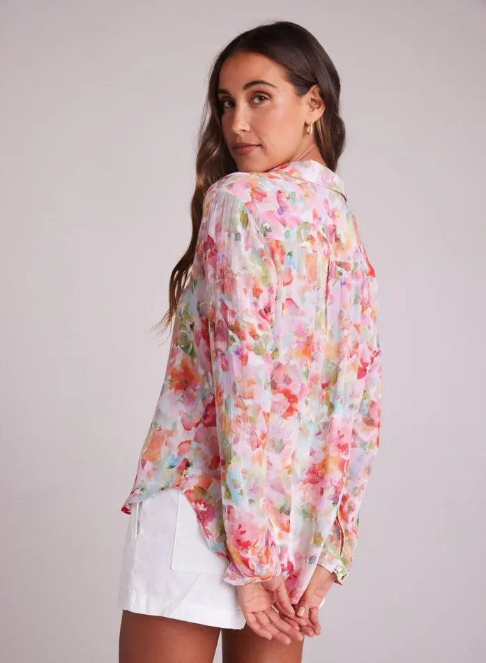 Full Button Down Hipster Shirt 8211 Ipanema Floral Print Women Bella Dahl Button Down Full Button Down Hipster Shirt 8211 Ipanema Floral Print Women Bella Dahl Button Down
