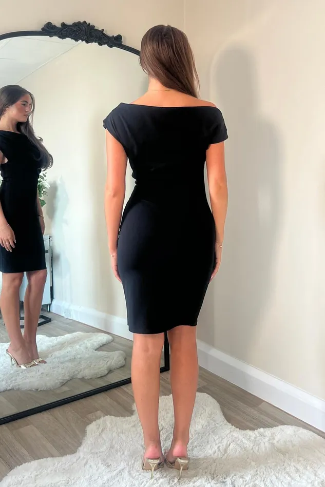 Girl In Mind Mini Dresses Donna Asymmetric Mini Dress Black 8211 Women