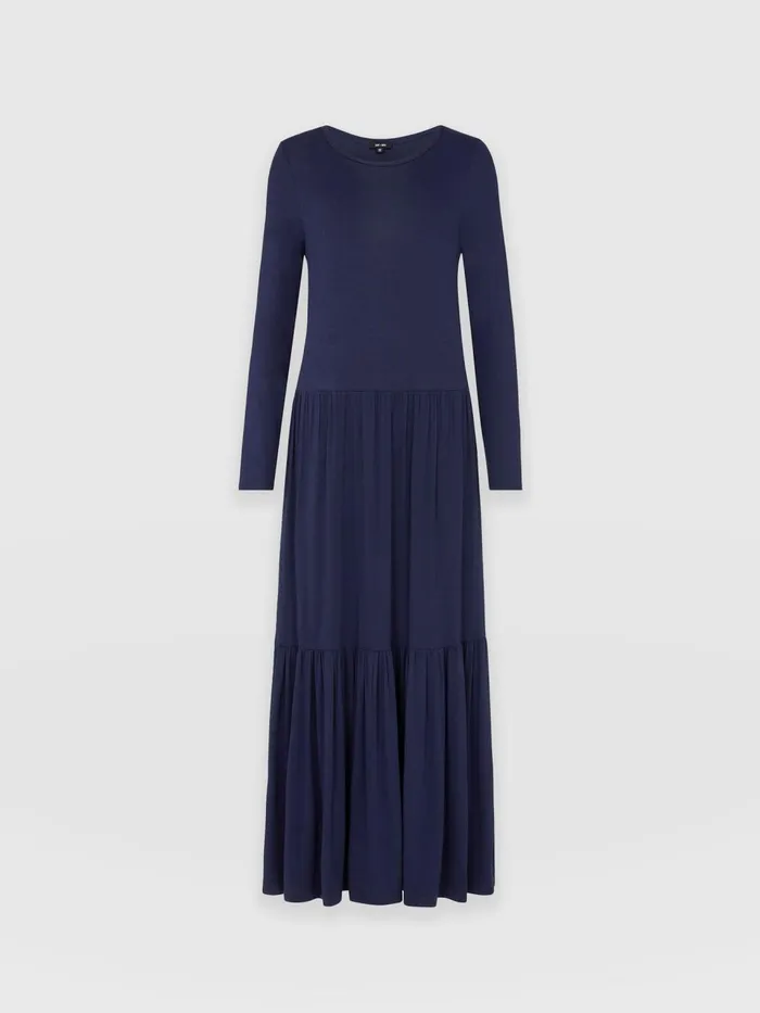 Greenwich Dress Long Sleeve 8211 Navy Navy Women Saint And Sofia Dresses