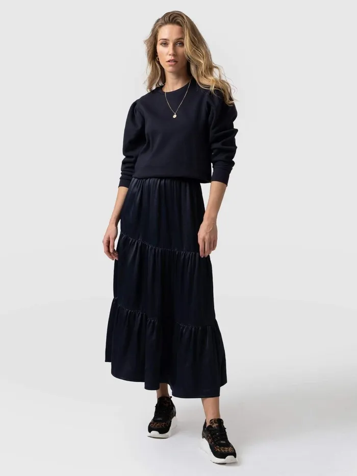 Greenwich Skirt 8211 Navy Viscose Navy Viscose Women Saint And Sofia Skirts