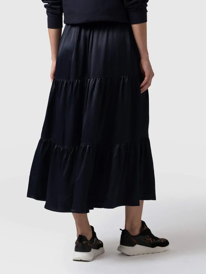 Greenwich Skirt 8211 Navy Viscose Navy Viscose Women Saint And Sofia Skirts