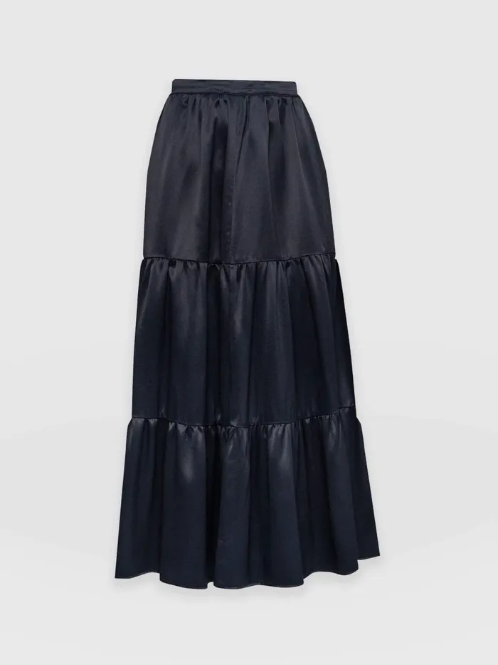 Greenwich Skirt 8211 Navy Viscose Navy Viscose Women Saint And Sofia Skirts