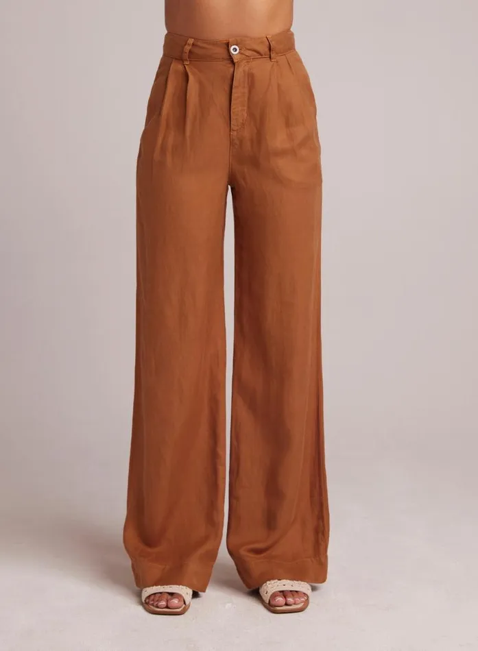 Greta Pleated Wide Leg Trouser 8211 Golden Henna Women Bella Dahl Pants