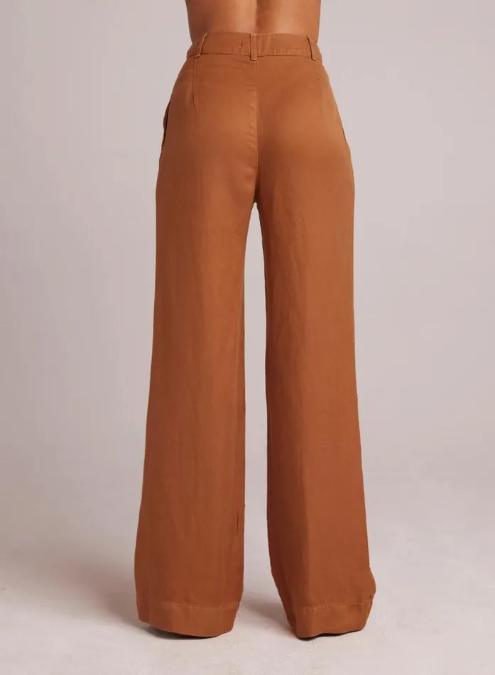 Greta Pleated Wide Leg Trouser 8211 Golden Henna Women Bella Dahl Pants Greta Pleated Wide Leg Trouser 8211 Golden Henna Women Bella Dahl Pants