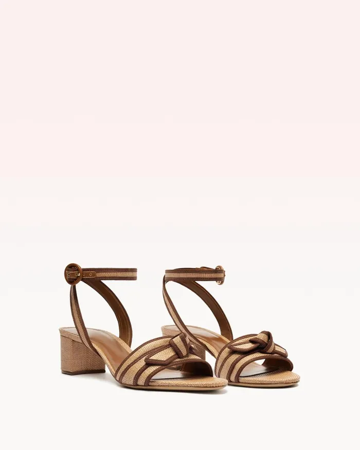 Grosgrain Raffia 45 Espresso Women Alexandre Birman Sandals