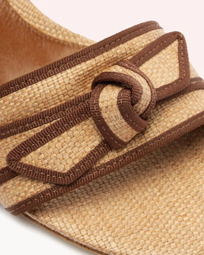 Grosgrain Raffia 45 Espresso Women Alexandre Birman Sandals