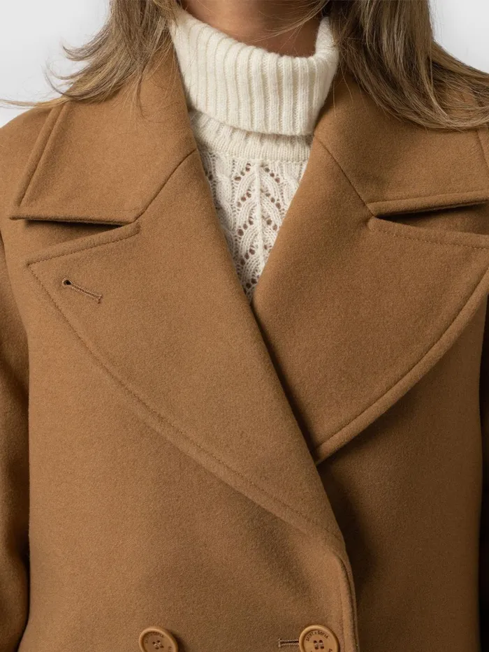 Halcyon Coat 8211 Camel Camel Women Saint And Sofia Coats and Jackets