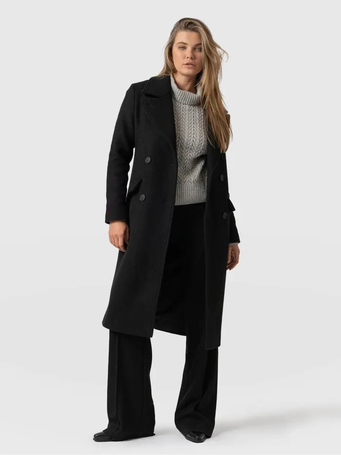 Hampton Coat 8211 Black Black Women Saint And Sofia Coats and Jackets