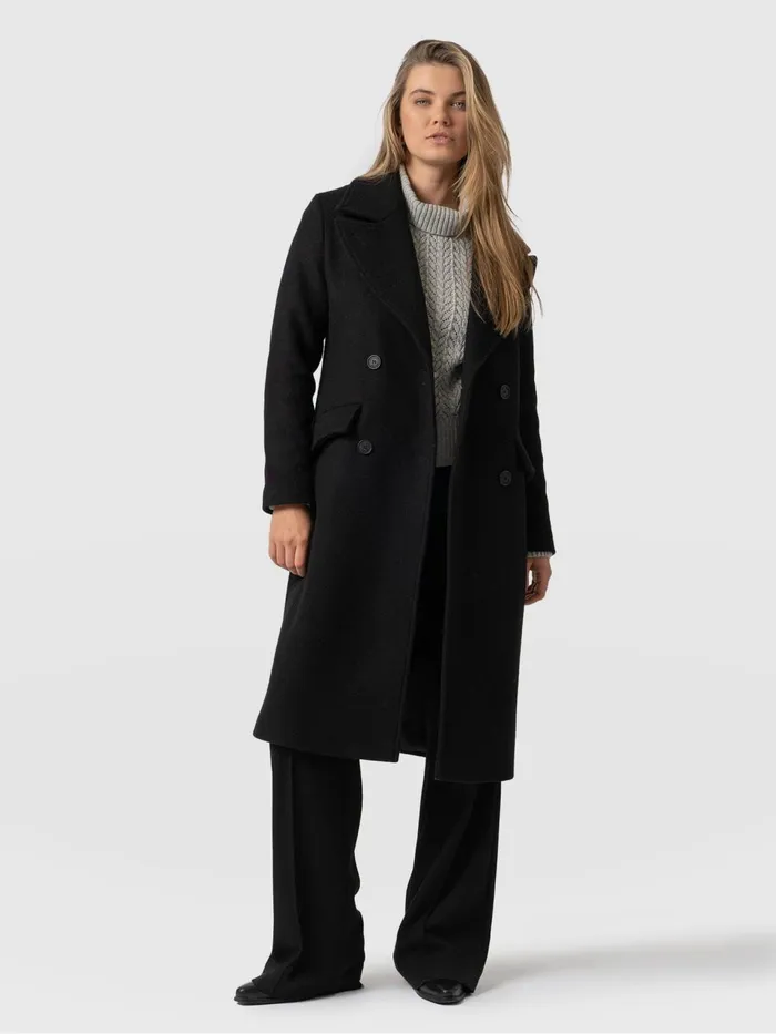 Hampton Coat 8211 Black Black Women Saint And Sofia Coats and Jackets