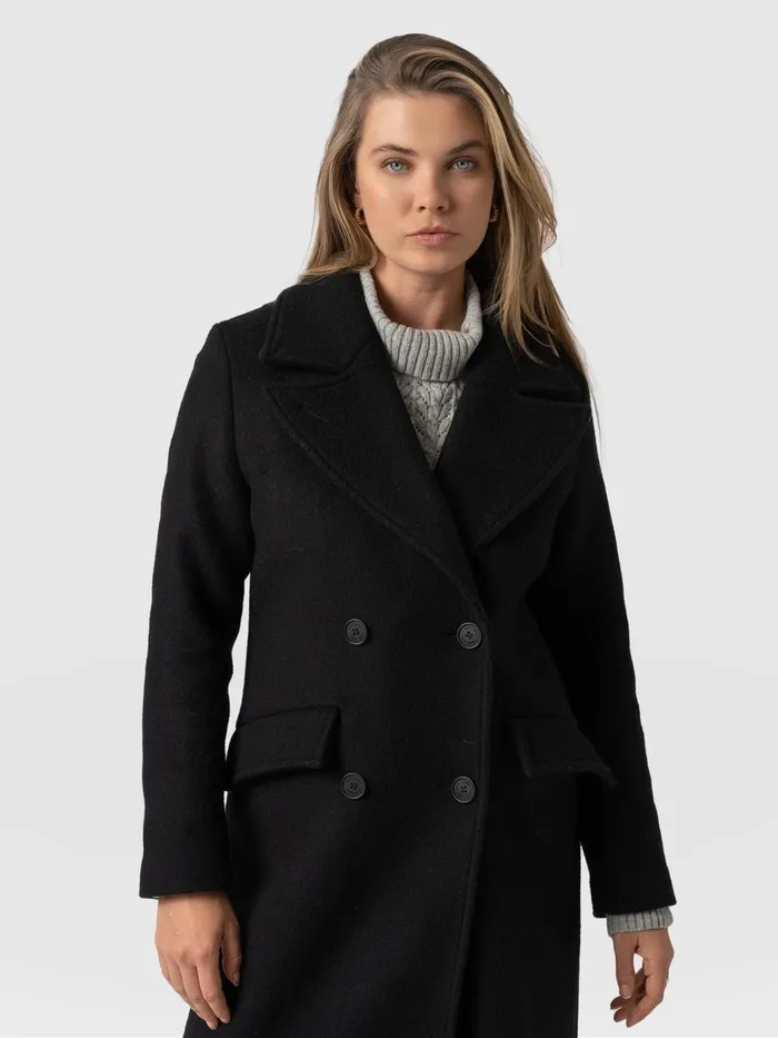 Hampton Coat 8211 Black Black Women Saint And Sofia Coats and Jackets