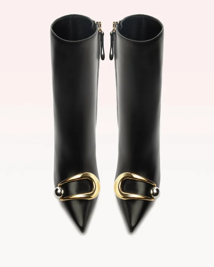 Harper Black Bootie 8211 Luxury Leather Boots 8211 Designer Black Boots Black Women Alexandre Birman Boots