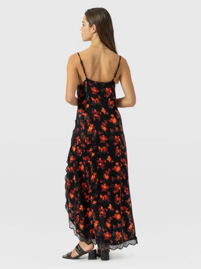 Harper Lace Cami Dress 8211 Red Aurora Red Aurora Women Saint And Sofia Dresses