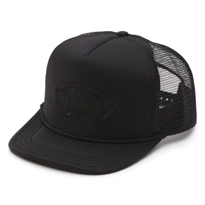 Hats and Beanies Men Vans Classic Patch Trucker Hat Black