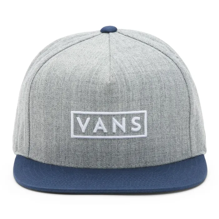 Hats and Beanies Men Vans Easy Box Snapback Hat Heather Greydress Blues