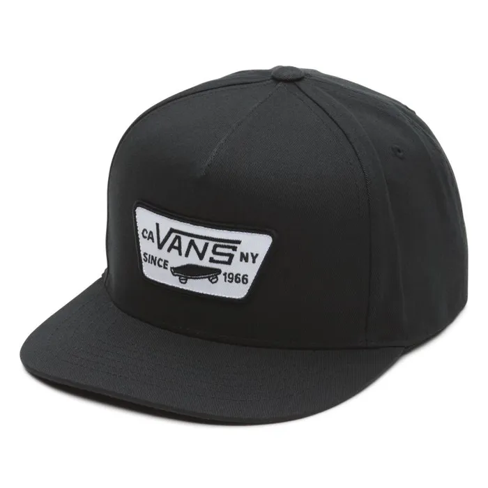 Hats and Beanies Men Vans Full Patch Snapback Hat True Black