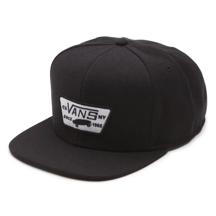 Hats and Beanies Men Vans Full Patch Snapback Hat True Black