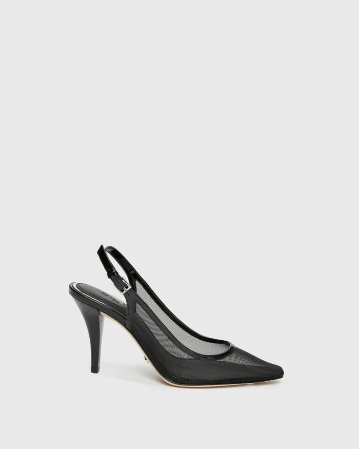 Heels and Wedges Women PAIGE Kaela Pump 8211 Black Mesh