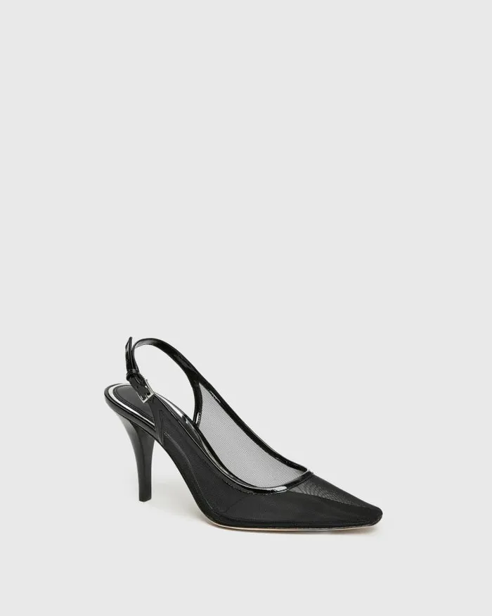Heels and Wedges Women PAIGE Kaela Pump 8211 Black Mesh Heels and Wedges Women PAIGE Kaela Pump 8211 Black Mesh