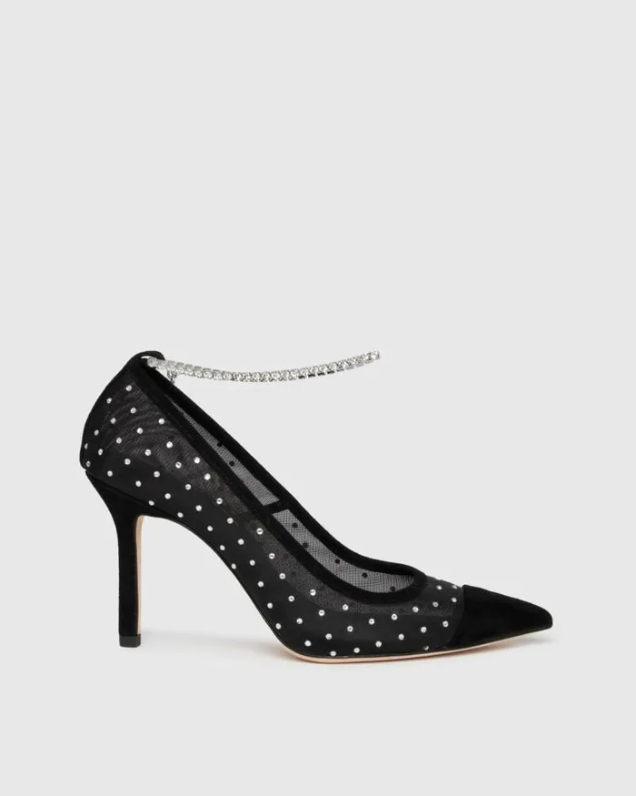 Heels and Wedges Women PAIGE Silva Pump 8211 Black Mesh