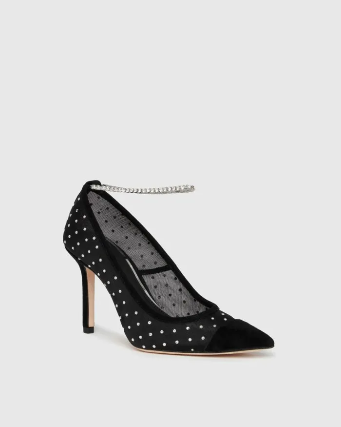 Heels and Wedges Women PAIGE Silva Pump 8211 Black Mesh Heels and Wedges Women PAIGE Silva Pump 8211 Black Mesh