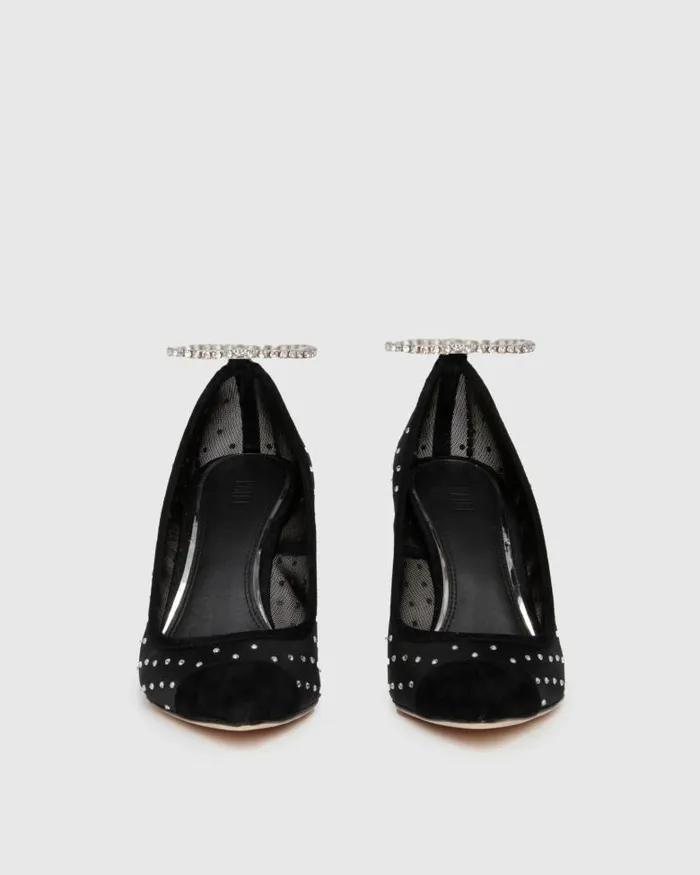 Heels and Wedges Women PAIGE Silva Pump 8211 Black Mesh Heels and Wedges Women PAIGE Silva Pump 8211 Black Mesh