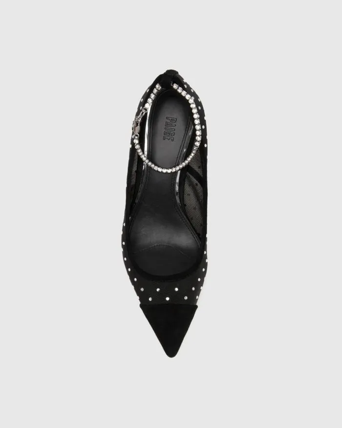 Heels and Wedges Women PAIGE Silva Pump 8211 Black Mesh Heels and Wedges Women PAIGE Silva Pump 8211 Black Mesh