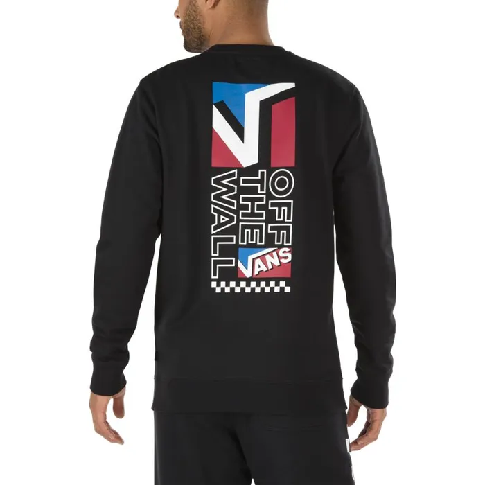 Hoodies and Jackets Men Vans DiMenion Crew Pullover Black Hoodies and Jackets Men Vans DiMenion Crew Pullover Black