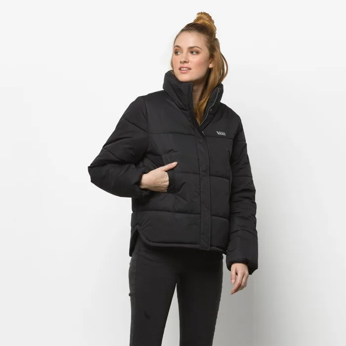 Hoodies and Jackets Women Vans Galatic Spiral Puffer MTE Jacket Black