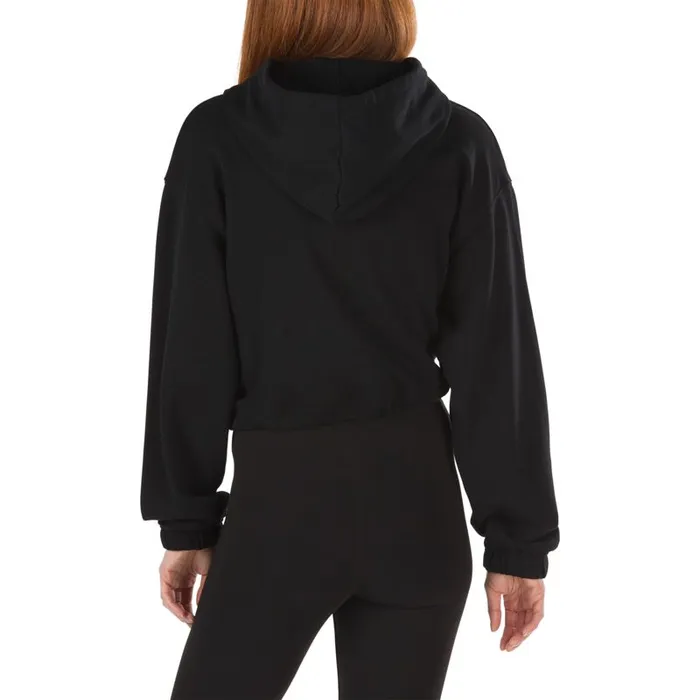 Hoodies and Jackets Women Vans Glow Stax Crop Hoodie Black Hoodies and Jackets Women Vans Glow Stax Crop Hoodie Black