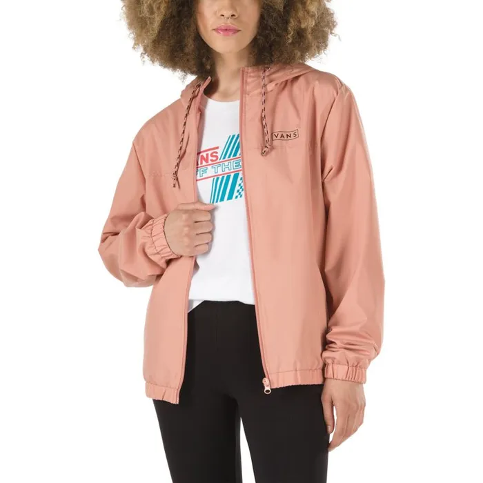 Hoodies and Jackets Women Vans Kastle Easy Box Windbreaker Jacket Rose Dawn