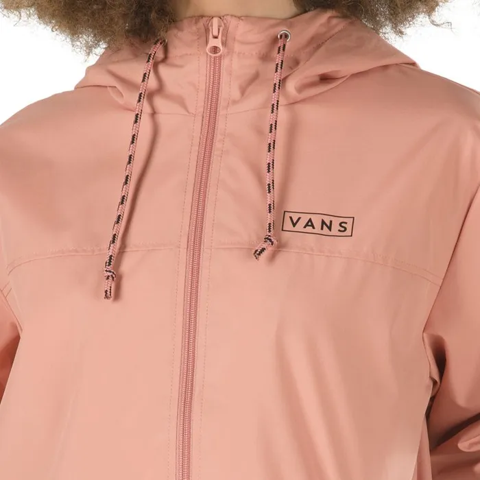 Hoodies and Jackets Women Vans Kastle Easy Box Windbreaker Jacket Rose Dawn Hoodies and Jackets Women Vans Kastle Easy Box Windbreaker Jacket Rose Dawn
