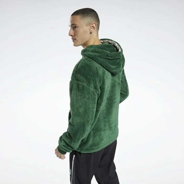 Hoodies and Sweatshirts Mens Reebok Classics Winter Escape Hoodie Utility Green