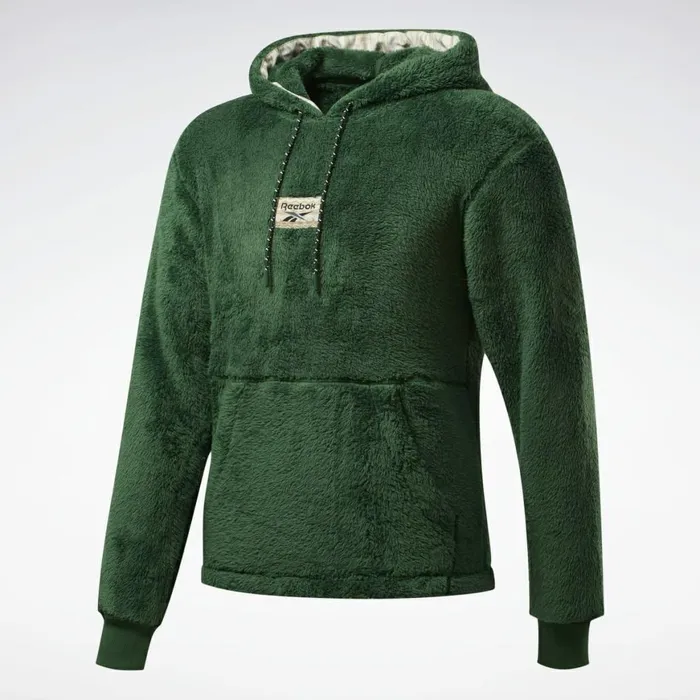 Hoodies and Sweatshirts Mens Reebok Classics Winter Escape Hoodie Utility Green