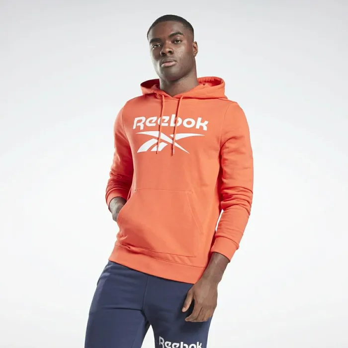 Hoodies and Sweatshirts Mens Reebok Identity Big Logo Hoodie Dynamic Red