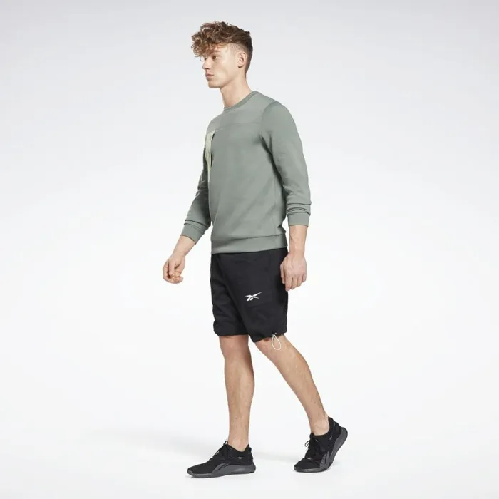 Hoodies and Sweatshirts Mens Reebok MYT Crew Sweatshirt Harmony Green