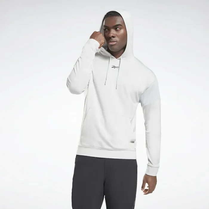 Hoodies and Sweatshirts Mens Reebok Workout Ready Performance Hoodie Pure Grey 2 Hoodies and Sweatshirts Mens Reebok Workout Ready Performance Hoodie Pure Grey 2