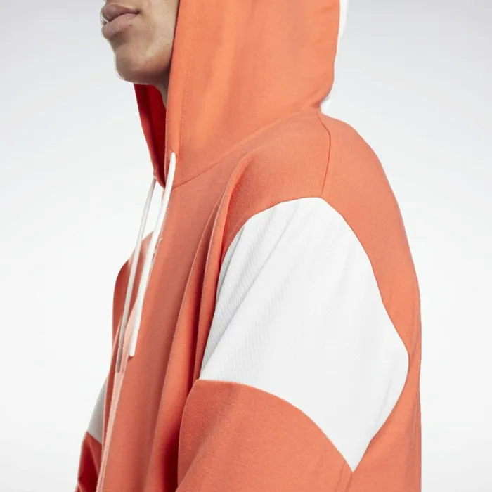 Hoodies and Sweatshirts Mens Reebok Workout Ready Performance Hoodie Semi Orange Flare