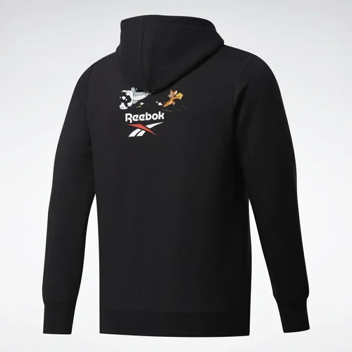 Hoodies and Sweatshirts MensWomens Reebok Tom And Jerry Hoodie Black