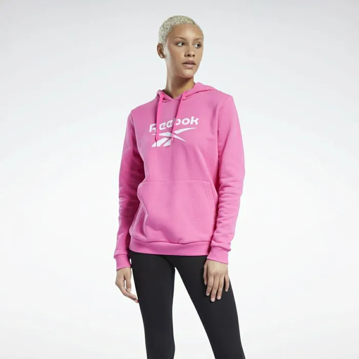 Hoodies and Sweatshirts Womens Reebok Classics Big Logo Hoodie Proud Pink