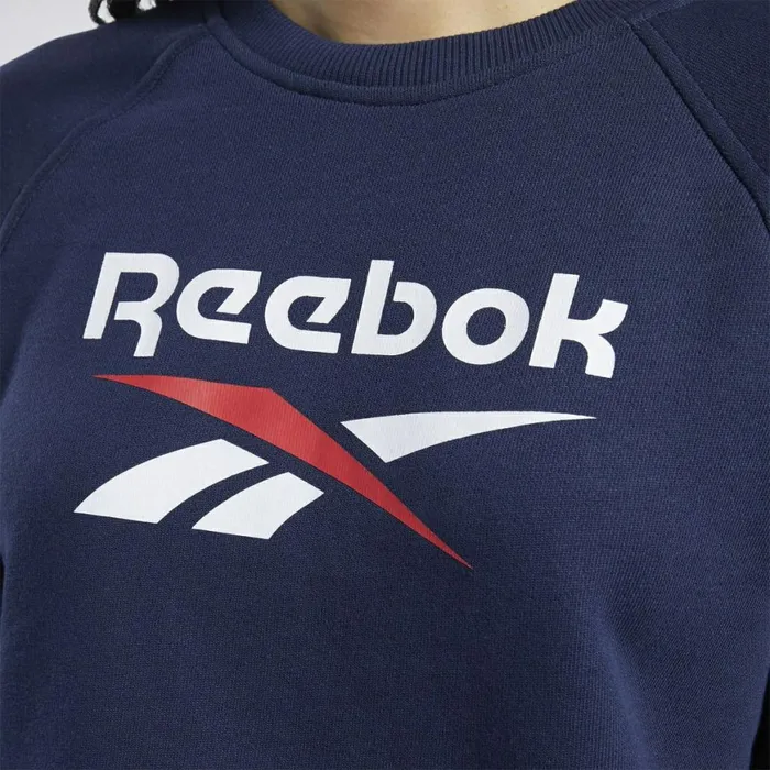 Hoodies and Sweatshirts Womens Reebok Classics Big Vector Crew Sweatshirt Vector Navy