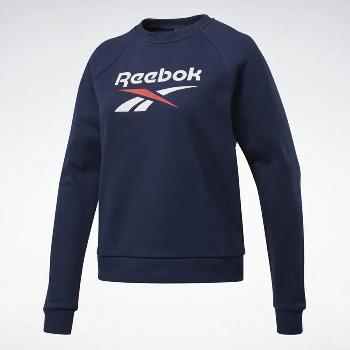Hoodies and Sweatshirts Womens Reebok Classics Big Vector Crew Sweatshirt Vector Navy